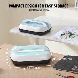 Kannettava lämpöprässilaite 12 x 10 tuumaa kaksoisputkinen tasainen lämmitys tarkka lämpötilansäätö