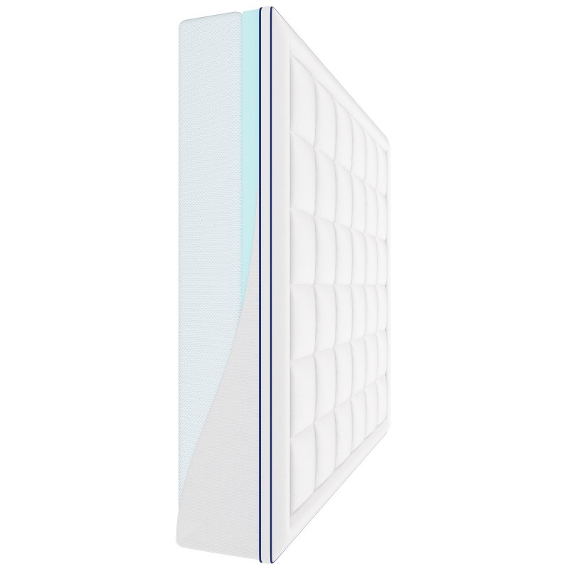 Muistivaahto- ja kuitutäytteinen sijauspatja 1930×2032 millimetriä 101,6 millimetriä paksu