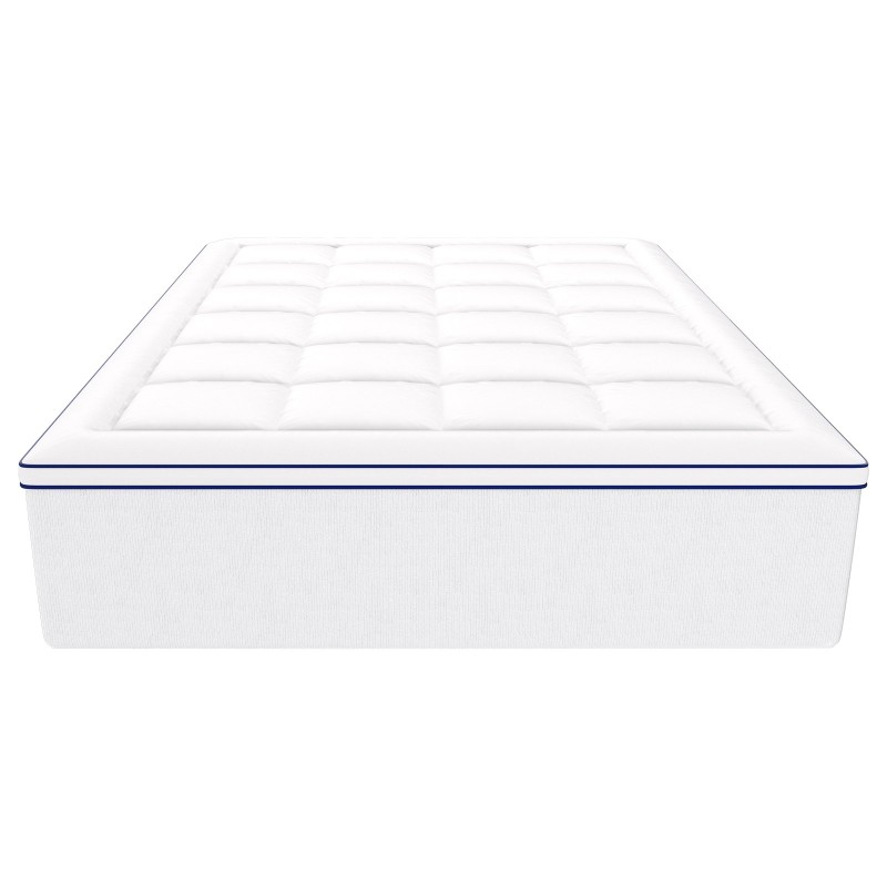 Patjansuojus muistivaahdolla ja kuitutäytteellä viilentävällä geelikerroksella 1524x2032 mm 76 mm