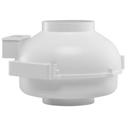 Radonpoistopuhallin ABS-kuori 98–114mm ilmavirta 380 CFM 2 liitintä sisä- ja ulkokäyttöön