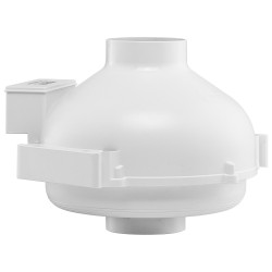 Radonpoistopuhallin asennussarja 4–4,5 tuuman liitännälle ABS-kotelo 190 CFM 47 dB 2 liitintä