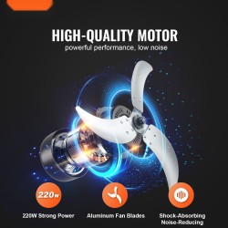 Teollisuusrumpupuhallin ilmavirta 13000 CFM 3-portainen 360 asteen kallistettava lattiamalli pyörillä