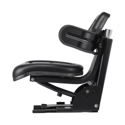 Jousitettu trukin ja traktorin istuin PVC pinta kolmiasentoinen selkänoja 150 mm liukusäätö