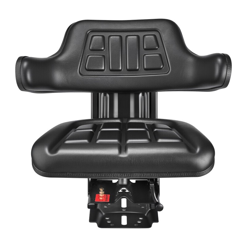 Jousitettu trukin ja traktorin istuin PVC-pinta kolmiasentoinen selkänoja 150 mm liukusäätö