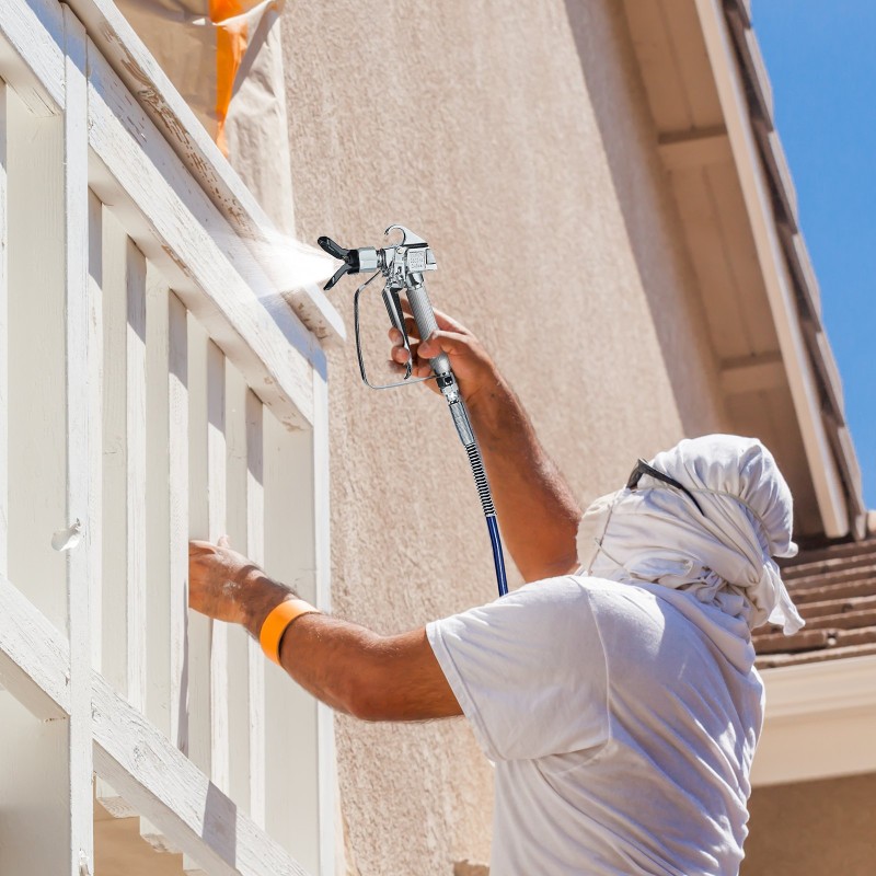 Ilmaton maaliruisku 3600PSI hiiliteräs ja alumiiniseos 5 suutinta kääntyvä liitin