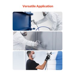 Ilmaton maalausletku maaliruiskulle 7,62 m 12 mm teräslankapunottu korkeapaineinen