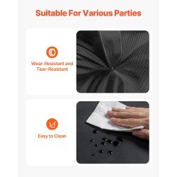 Ilmatäytteinen juhlateltta 6×5×3,65 m 210D Oxford-kangas musta 680W puhallin