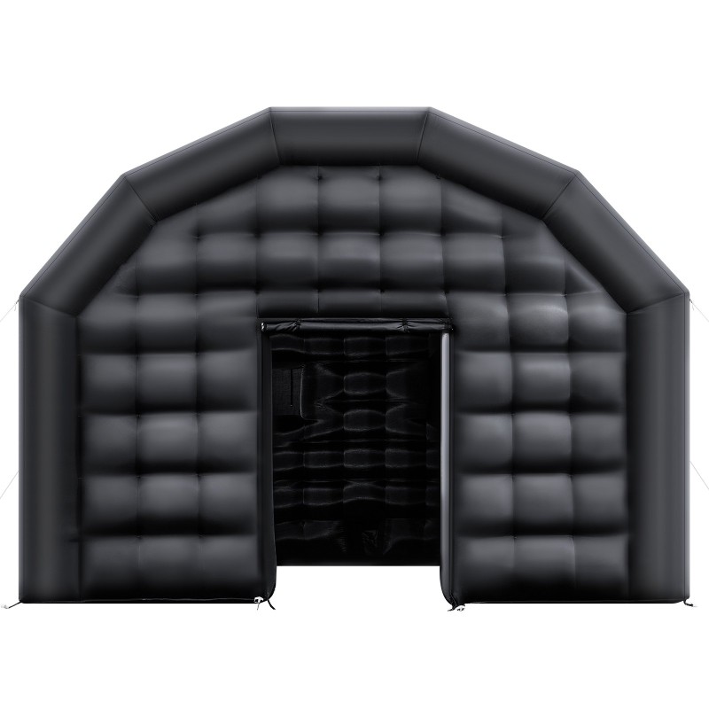 Ilmatäytteinen juhlateltta 210D Oxfordkangas 5,4×5×4,25 m musta