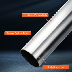 Pakoputkisarja 16-osainen galvanoitu teräsputki liukuliitoksilla universaali autokorjaamoille