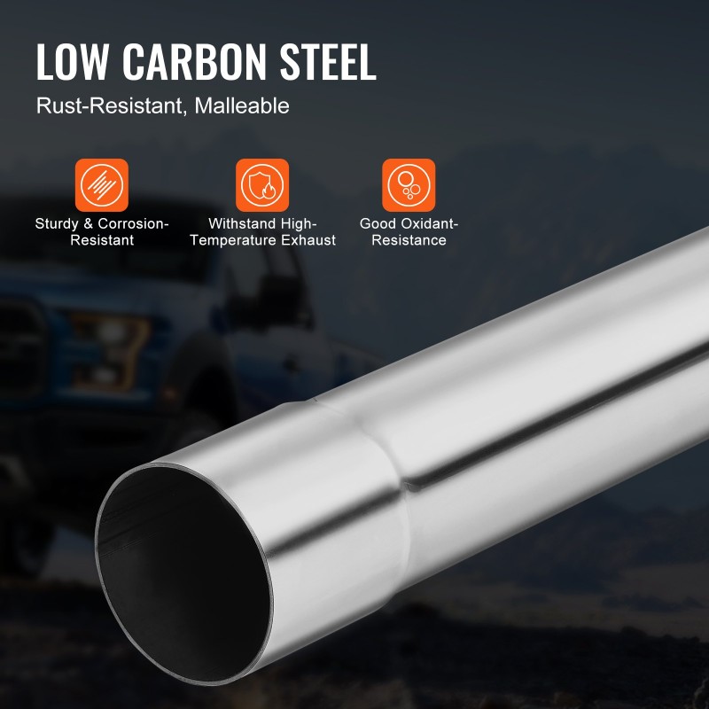 Pakoputkisarja 16-osainen korroosionkestävä sinkitty teräs suurihalkaisijaiset putket liukuvilla liitoksilla