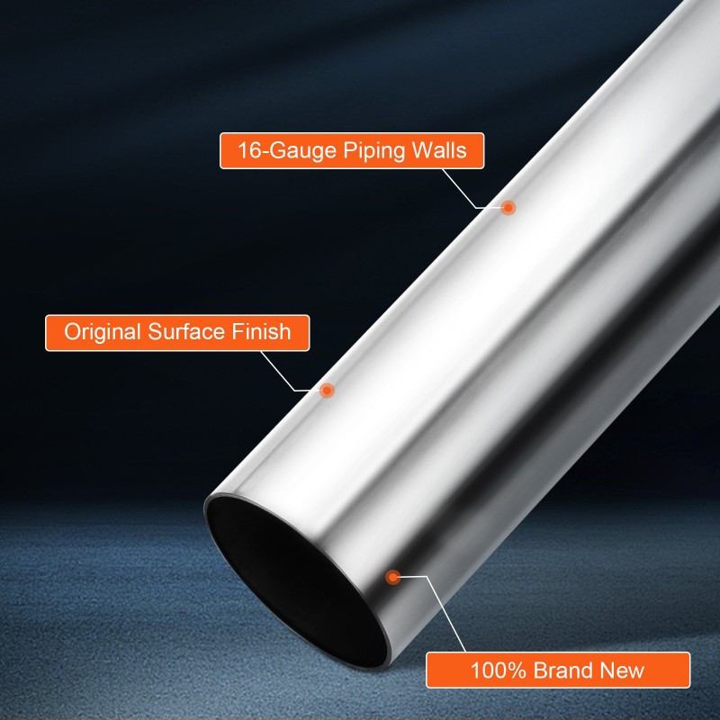 Pakoputkisarja 16-osainen korroosionkestävä sinkitty teräs suurihalkaisijaiset putket liukuvilla liitoksilla