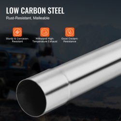 Pakoputkisetti 16-osainen galvanoitu teräs suurihalkaisijaiset putket sovitusliitoksilla