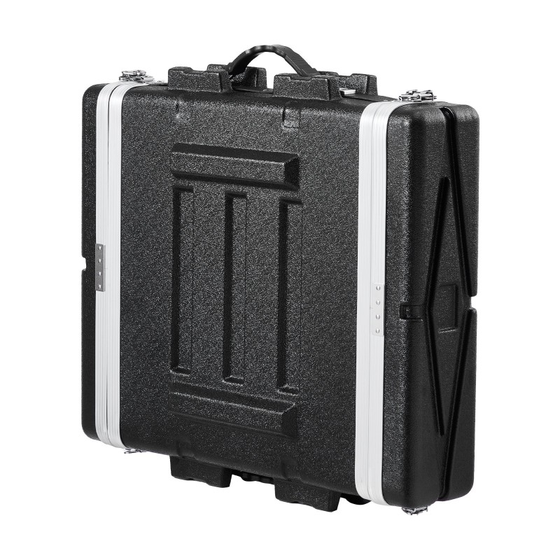 2U räkkikotelo ABS-muovinen 19-tuuman laitteille 489 mm syvä