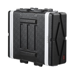 4U-räkkikotelo ABS-runko 488,95 mm syvä kantokahvalla pinottava perhoslukolla