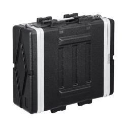 4U-räkkikotelo ABS-runko 488,95 mm syvä kantokahvalla pinottava perhoslukolla