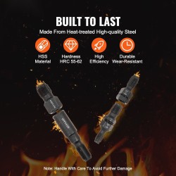 Kierteen korjaussarja 7-osainen metrinen hiiliteräs HRC45-55 sisäkierteiden korjaukseen