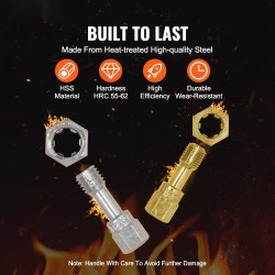 Kierteen korjaussarja HSS-nopeusteräs 61 osaa UNC UNF metrinen säilytyslaatikolla