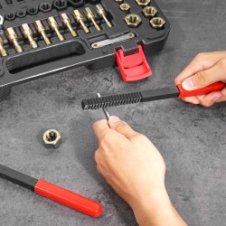 Kierteen korjaussarja HSS-nopeusteräs 61 osaa UNC UNF metrinen säilytyslaatikolla