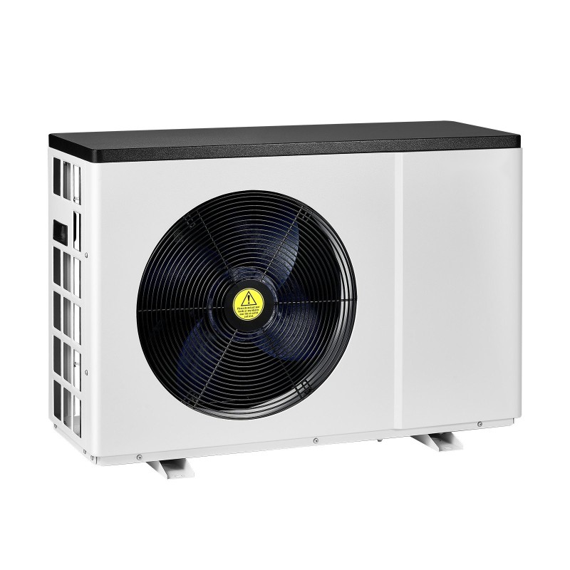 Sähkökäyttöinen allaslämpöpumppu 1,48–7,11 kW 15–30 m³ altaisiin hiiliteräsrunkoinen lämmitys ja jäähdytys