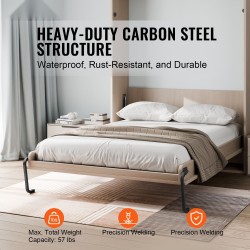 Seinäsängyn mekanismisarja täysikokoiselle sängylle kaasujousilla kaappiin taittuva tee se itse