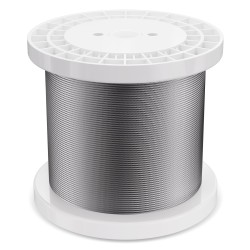 316 ruostumaton teräsvaijeri 3 18 mm 305 m 7x7 sisältää leikkurin ja käsineet