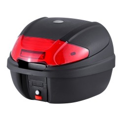 Moottoripyörän takalaukku 38 l PP-materiaali vesitiivis irrotettava heijastinpaneelit yleismallinen