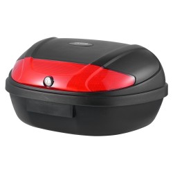 Moottoripyörän takalaukku PP-materiaali 62 l vesitiivis irrotettava monireikäinen pohjalevy heijastavilla paneeleilla musta