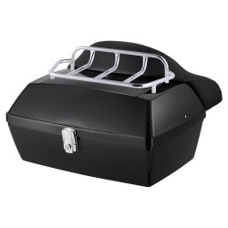 Moottoripyörän takalaukku 48 l PP-muovinen säänkestävä irrotettava selkätuella monireikäisellä pohjalevyllä