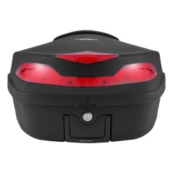 Moottoripyörän takalaukku 48 l PP vesitiivis irrotettava monireikäinen pohjalevy heijastava paneeli