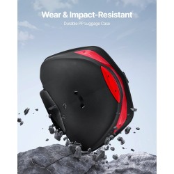 Moottoripyörän takalaukku 48 l PP vesitiivis irrotettava monireikäinen pohjalevy heijastava paneeli