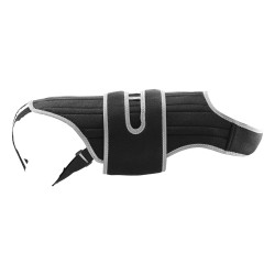 Koiran ortopedinen selkätuki koko M neopreenistä säädettävillä heijastavilla reunuksilla selkärangan tukemiseen