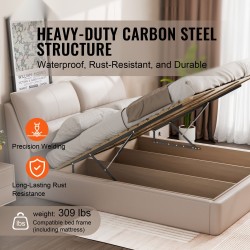 Sängynnostosarja teräs leveys 149,9 cm pituus 200,7 cm kaasujousilla 140 kg