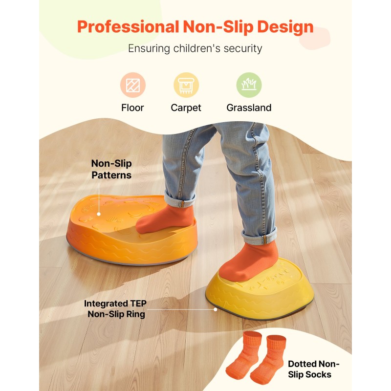 Tasapainokivet 5 kpl PP ja TPE moniväriset liukuestolla sisä ja ulkokäyttöön