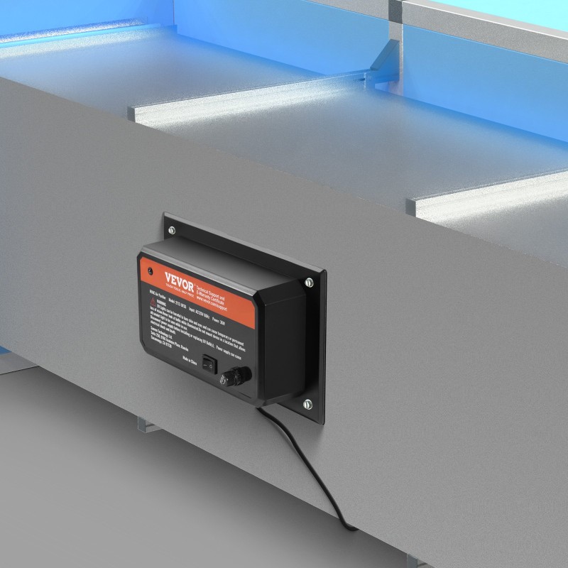 Kanavaan asennettava UV-C-ilmanpuhdistin 36 W PC-runkoinen 411 mm mukana varalamppu
