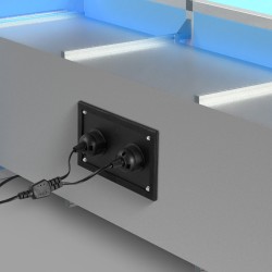 Ilmanpuhdistin ilmanvaihtokanaviin teräs 50 watin kahdella 5-tuumaisella UV-C-lampulla