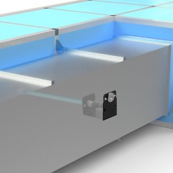 Ilmanpuhdistin ilmastointikanavaan teräs 18 watin 14 tuumaa magneettikiinnikkeellä UV UVC