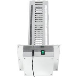 Ilmastointikanavaan asennettava alumiiniseosinen ilmanpuhdistin 24W yhdellä lampulla 313 mm