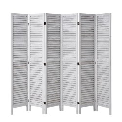 Puinen huoneenjakaja keisaripuusta 6 taittuvaa paneelia korkeus 1700 mm sisäkäyttöön