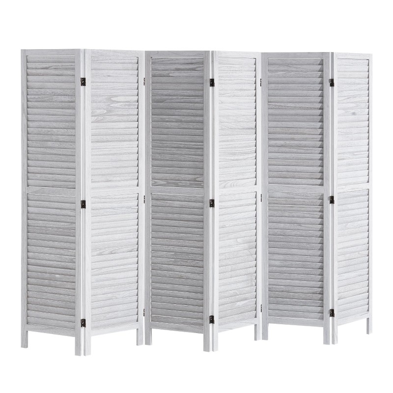 Puinen huoneenjakaja keisaripuusta 6 taittuvaa paneelia korkeus 1700 mm sisäkäyttöön