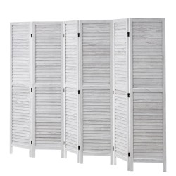 Puinen huoneenjakaja keisaripuusta 6 taittuvaa paneelia korkeus 1700 mm sisäkäyttöön