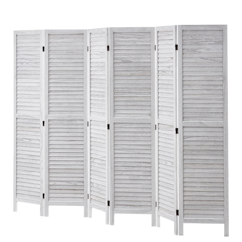 Puinen huoneenjakaja keisaripuusta 6 taittuvaa paneelia korkeus 1700 mm sisäkäyttöön