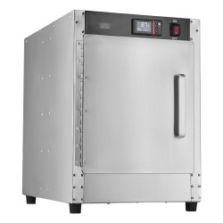 Ruoanlämmityskaappi ruostumatonta terästä 4 tasoa säädettävillä hyllyillä vesialtaalla ammattikäyttöön