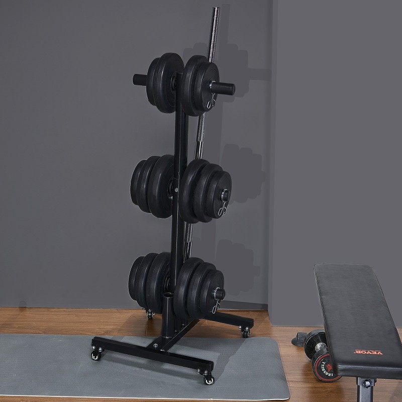 Pystymallinen teräspainolevyteline 2-tuumaisille levyille 454 kg:n kantavuus kääntyvillä pyörillä