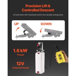 Hydraulinen kippilavasarja teräsrunko 10 t 12V perävaunuille 3,7–4,9 m