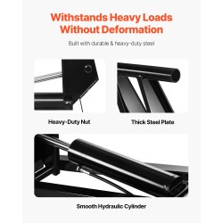 Hydraulinen kippilavasarja teräsrunko 10 t 12V perävaunuille 3,7–4,9 m