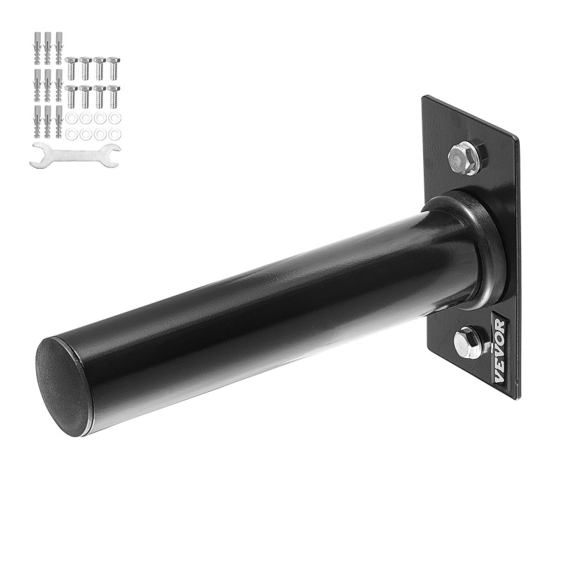 Seinään asennettava rautainen levypainoteline 2-tuumaisille 150 kg kuormankesto 4 kpl