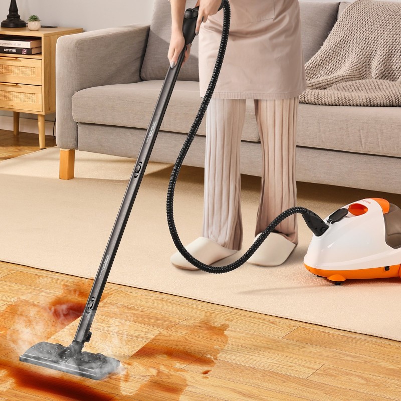 Höyrypuhdistin 2000 W 2,5 L vesitankilla ja 23 varusteella kotiin ja autoon