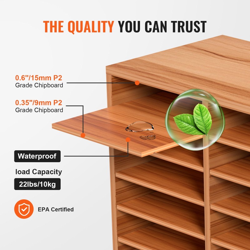 Asiakirjahylly MDF 27 lokeroa valkoinen toimisto koti koulu