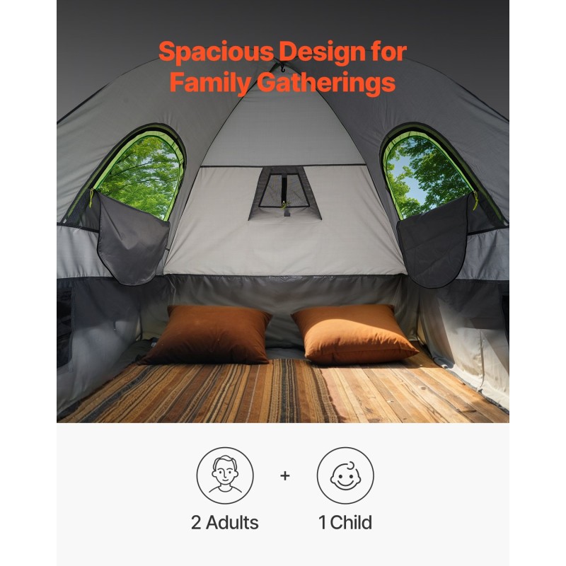 Lavateltta 210D Oxford-kangas PU-pinnoite 2000 mm sopii 5,5–6,0 jalkaa lavalle 2–3 hengelle