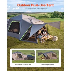 SUV teltta 305x310x230cm kaksikerroksinen vedenpitävä 5–8 henkilölle